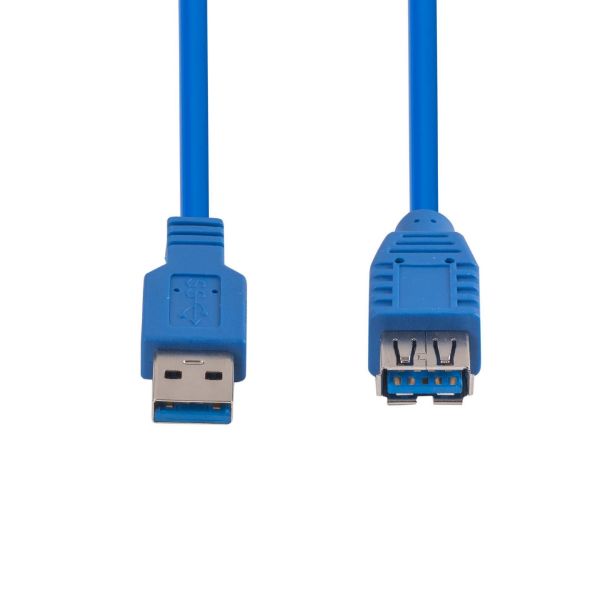 Picture of 2m USB 3.0 USB-A Male to Female Extension Cable Blue 900mA/5V
