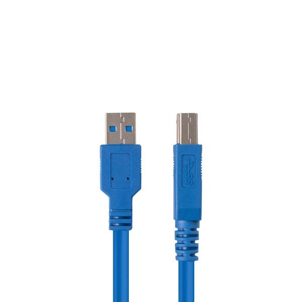 Picture of 5m USB 3.0 USB-A Male to USB-B Male Cable Colour Blue