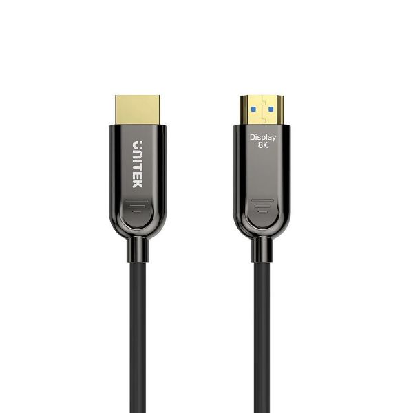 Picture of 20M 8K HDMI Fiber Optic 2.1 Cable & Supports 48Gbps. Support Max Res up to 8K@60Hz