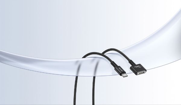 Picture of 2M 140W USB-C to MagSafe 3 Charging Cable for MacBook. Tangle Free Nylon Braided