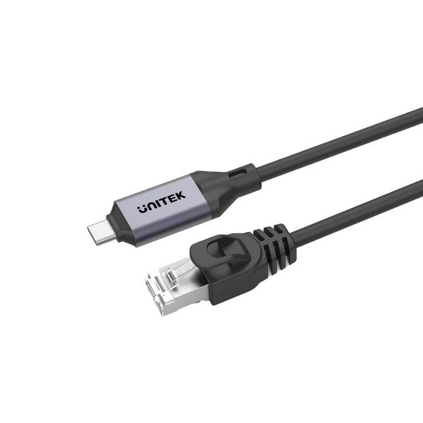 Picture of 5m USB-C to RJ45 High-Speed 1Gbps Ethernet Cable. Connect PC Direct to Router