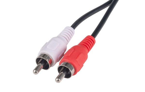 Picture of 5m RCA Audio Cable 2 RCA to 2 RCA Plugs Coloured Red & White