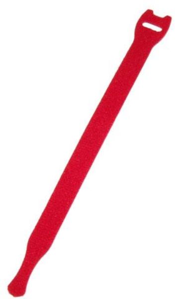Picture of Hook & Loop Cable Tie 200mm x 13mm RED Colour (Packs of 10)