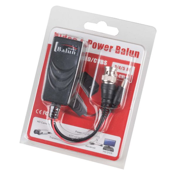 Picture of CCTV Balun - Cat6/5e to BNC Convertor w/ power. HD-CVI/TVI/AHD
