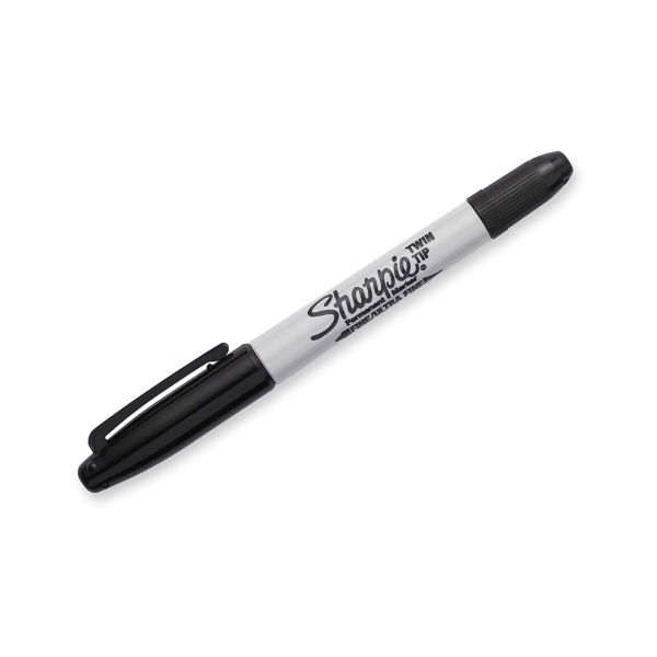 Picture of Single Twin Tip Permanent Marker Fine & Ultra-Fine Tips. Permanent on most Surfaces