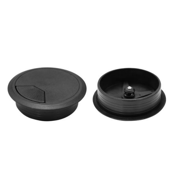 Picture of 80mm Round Desk Grommet Black