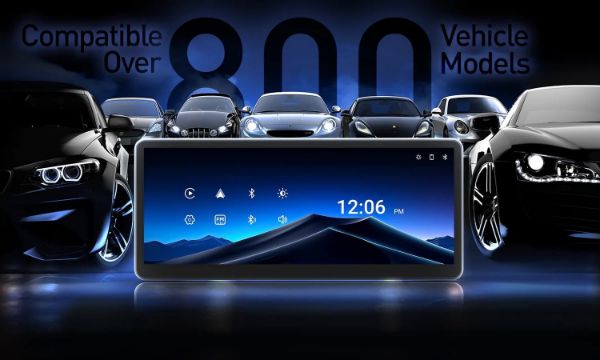 Picture of 8.9 Inch Portable Wireless Carplay & &roid Auto HD 60FPS Touchscreen Buit-in 1W Speaker