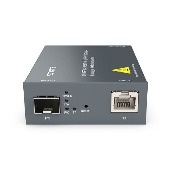Picture of SFP+ 10G Managed Standalone Media Converter 1G/10G Fiber Multi Gigabit Ethernet