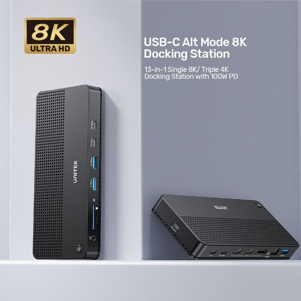 Picture of 13-in-1 USB-C 10Gbps Universal Docking Station 100W PD. 3x USB-A 10Gbps Ports