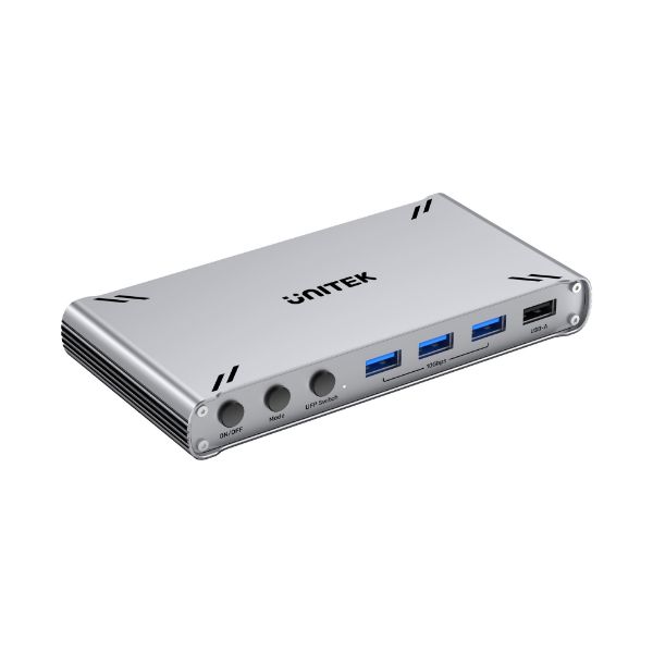Picture of USB-C 10Gbps HDMI Split Screen KVM Switch. 1 HDMI 4K@30 & 5 USB-A Ports