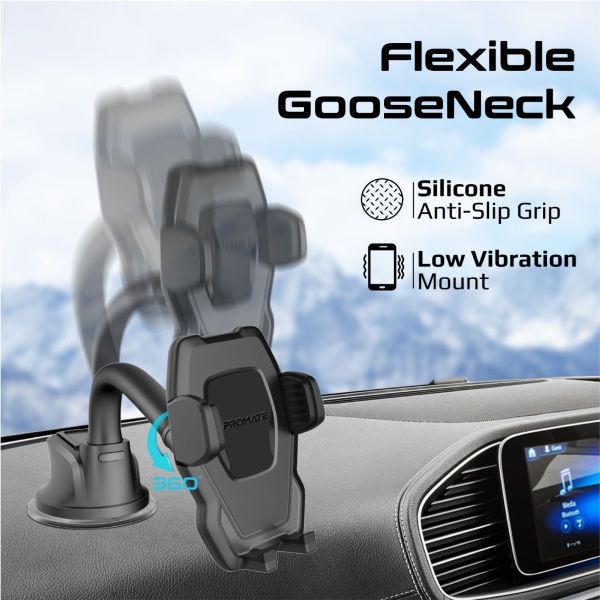 Picture of UniverSmartphone Mount w/ Flexible Gooseneck. Includes Anti-Slip Suction Pad