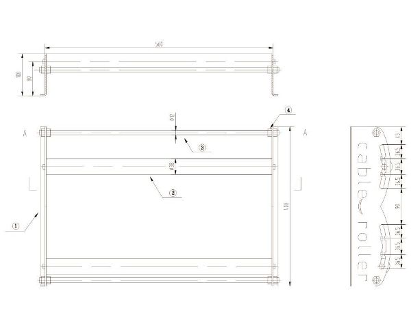 Picture of Cable Roller. Diameter: 102mm-600mm Cable Drum Max load 100Kgs