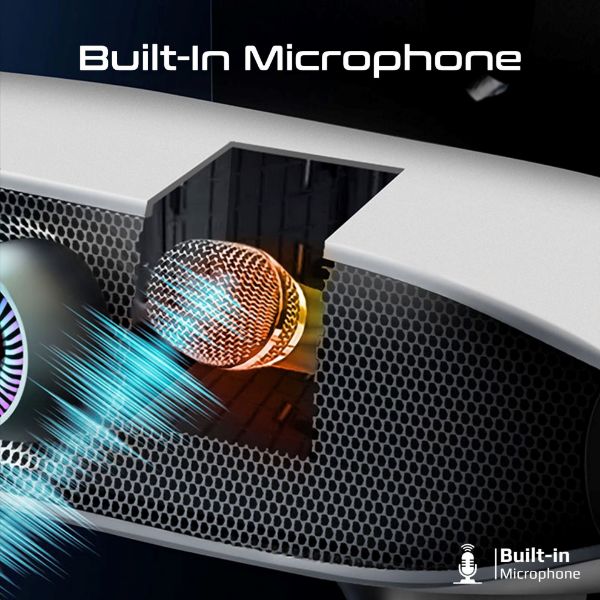 Picture of 20W BassBoost Quad Speaker Bluetooth RGB Soundbar. 12 RGB Modes Up to 30 Hours