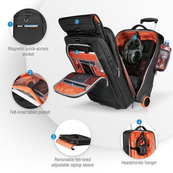 Picture of Wheeled 420 Laptop Trolley Bag. Designed to Fit 15''/18.4 Notebooks.