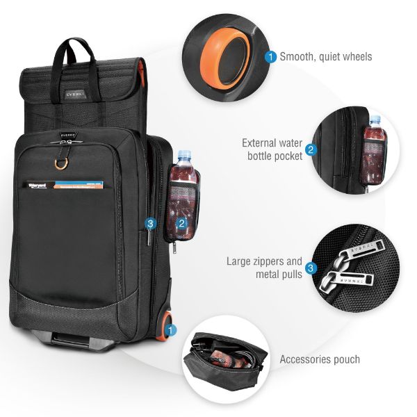 Picture of Wheeled 420 Laptop Trolley Bag. Designed to Fit 15''/18.4 Notebooks.