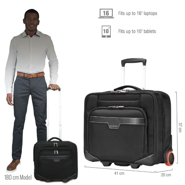 Picture of Journey 16'' Laptop Trolley Magnetic quick access pocket Trolley Handle pass through