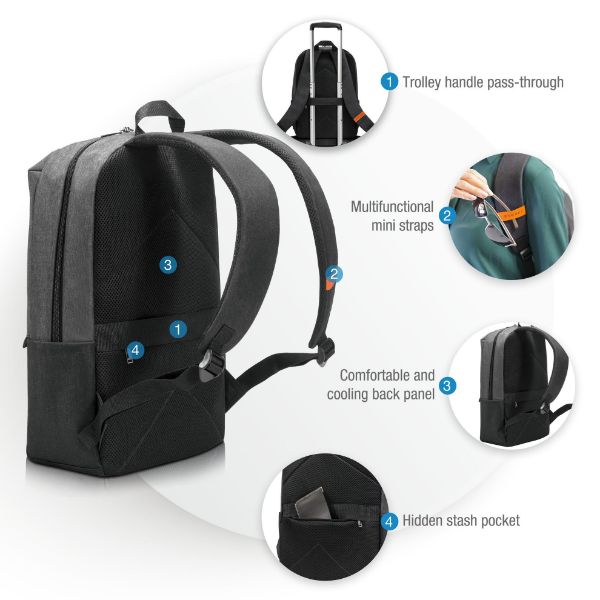 Picture of Lightweight Laptop Backpack up to 15.6'' w/ Dedicated Felt Lining.