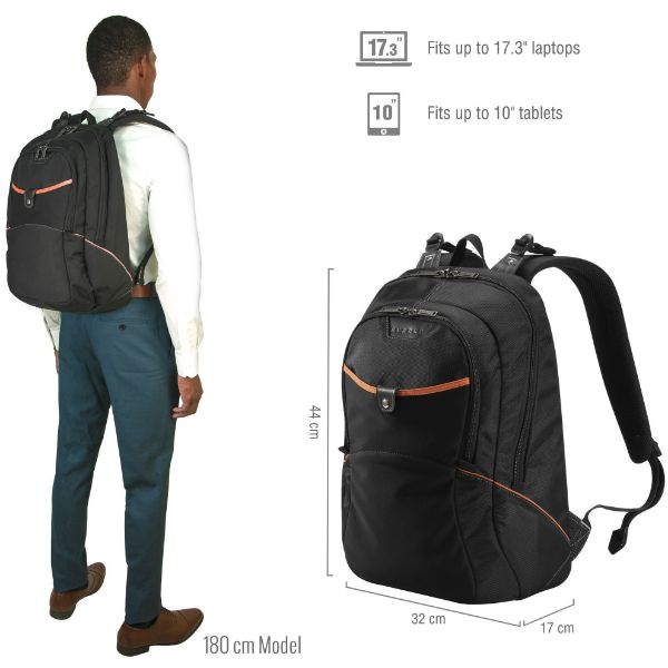 Picture of Glide Laptop Backpack 17.3'' Integrated corner-guard Shoulder strap stash pocket