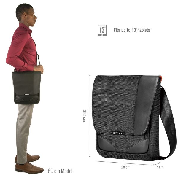 Picture of Venue XL RFID Mini Messenger fits iPad Pro 12'' Surface Pro MacBook.
