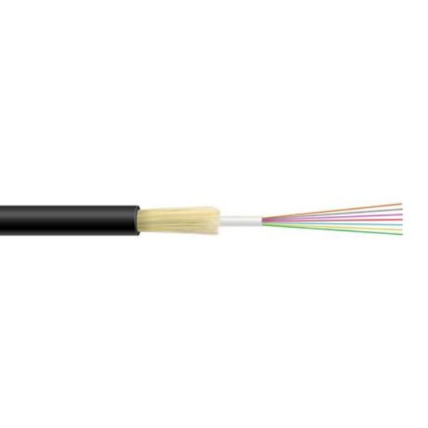 Picture of 2km OM3 12 Core Multimode Loose Tube GEL Outdoor Fibre Cable Roll Black OFNR Jacket