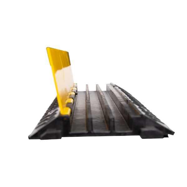 Picture of 3-Channel Floor Cable Protector Heavy Duty w/ Installation Lid.