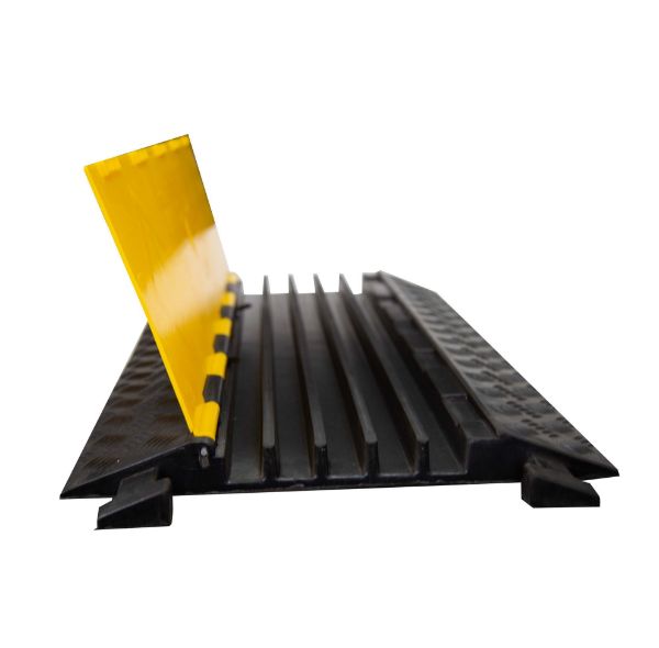 Picture of 5-Channel Floor Cable Protector Heavy Duty w/ Installation Lid.