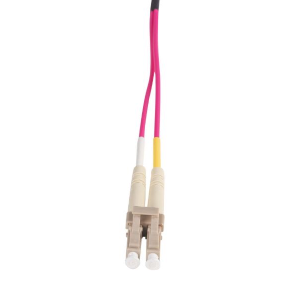 Picture of 10M 50u LC/LC OM4 Fibre Lead Duplex Multimode Raspberry Pink LSZH Jacket