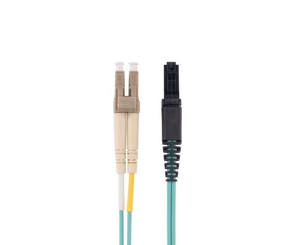 Picture of 2M 50u LC/MT-RJ OM3 Fibre Lead Duplex Multimode Aqua LSZH Jacket