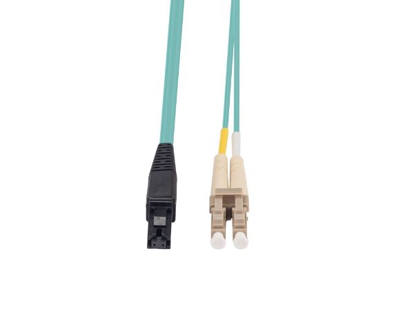 Picture of 5M 50u LC/MT-RJ OM3 Fibre Lead Duplex Multimode Aqua LSZH Jacket