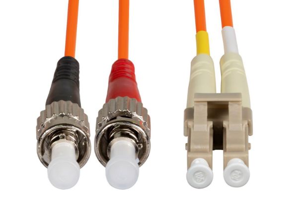 Picture of 15M 62.5u LC/ST OM1 Fibre Lead Duplex Multimode Orange LSZH Jacket