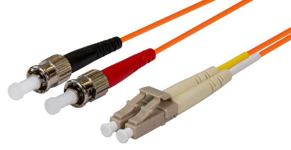 Picture of 20M 62.5u LC/ST OM1 Fibre Lead Duplex Multimode Orange LSZH Jacket