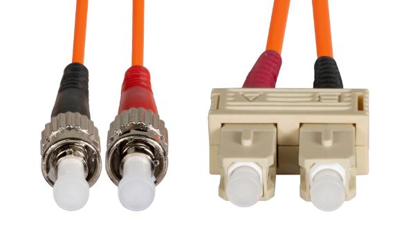 Picture of 10M 62.5u SC/ST OM1 Fibre Lead Duplex Multimode Orange LSZH Jacket