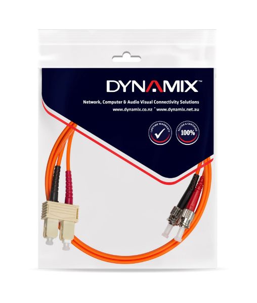 Picture of 10M 62.5u SC/ST OM1 Fibre Lead Duplex Multimode Orange LSZH Jacket
