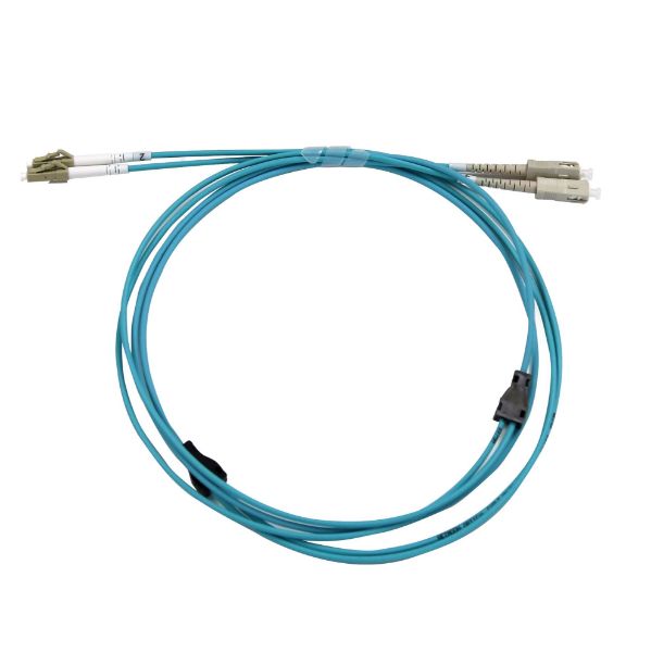 Picture of 15M SC/SC OM3 Armoured Fibre Lead Duplex Multimode Aqua Aqua 33mm LSZH Jacket