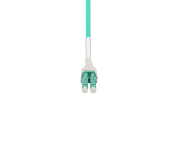 Picture of 2M LC to LC OM3 Uniboot Elite Low-loss 50u 3mm MM Duplex Fibre Lead Aqua LSZH Jacket