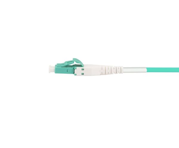 Picture of 2M LC to LC OM3 Uniboot Elite Low-loss 50u 3mm MM Duplex Fibre Lead Aqua LSZH Jacket