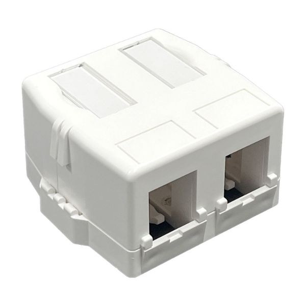 Picture of 2 Port Unloaded Keystone Surface Mount Enclosure