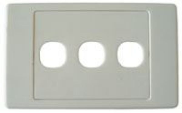 Picture of Triple Port RJ45 Face Plates AMDEX style