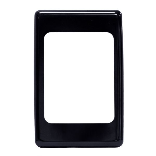 Picture of Switch Plate ONLY. 4 Gang Wall Face Plate Accepts Clipsal Style Mechs Black