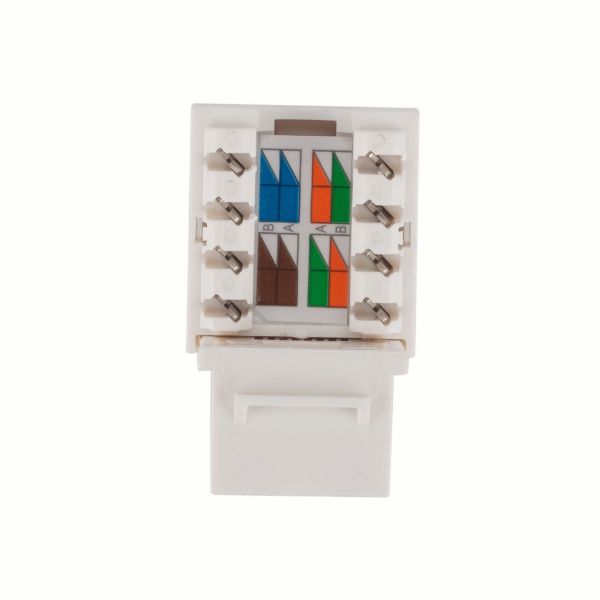 Picture of Cat6 Keystone RJ45 Jack for 110 Face Plate T568A/T568B Wiring. 90 Jack.