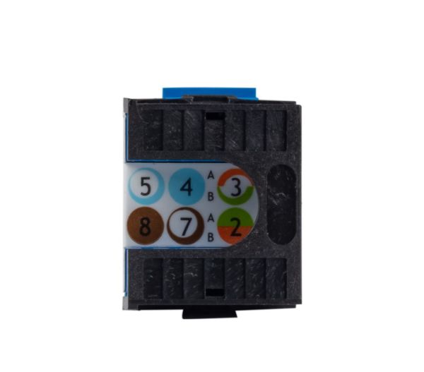 Picture of Cat6 180 Unshielded Keystone Jack Dual IDC Black