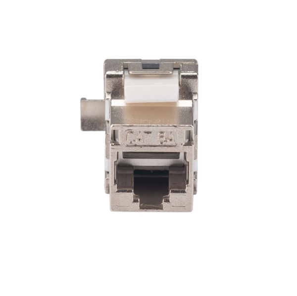 Picture of Cat6A Side Entry Shielded Keystone Jack Compatible w/ CT-RAPC6AS06