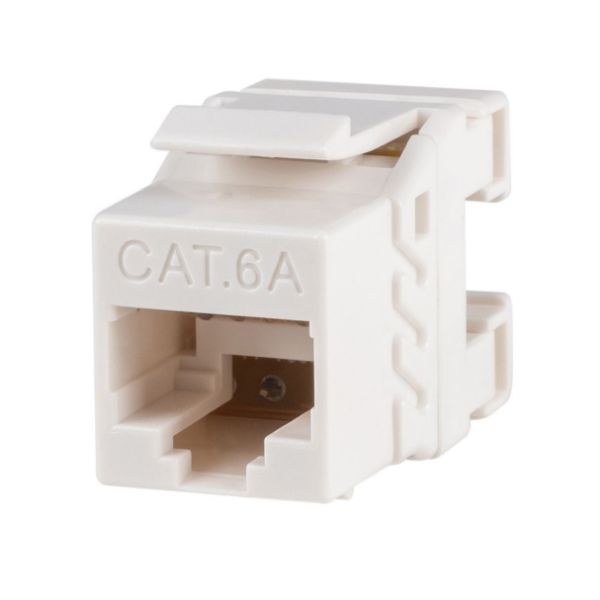 Picture of Cat6A UTP Keystone RJ45 Slimline Jack T568A/B Wiring 180 Jack