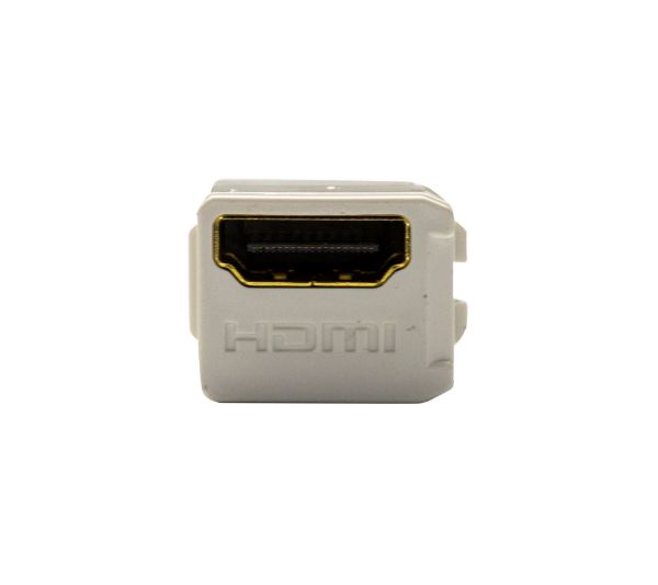 Picture of HDMI 2.0 Keystone Coupler Length 19.2mm Gold Plated White