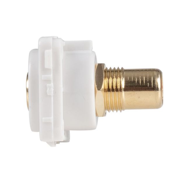 Picture of Red RCA to RCA Jack. Gold Plated