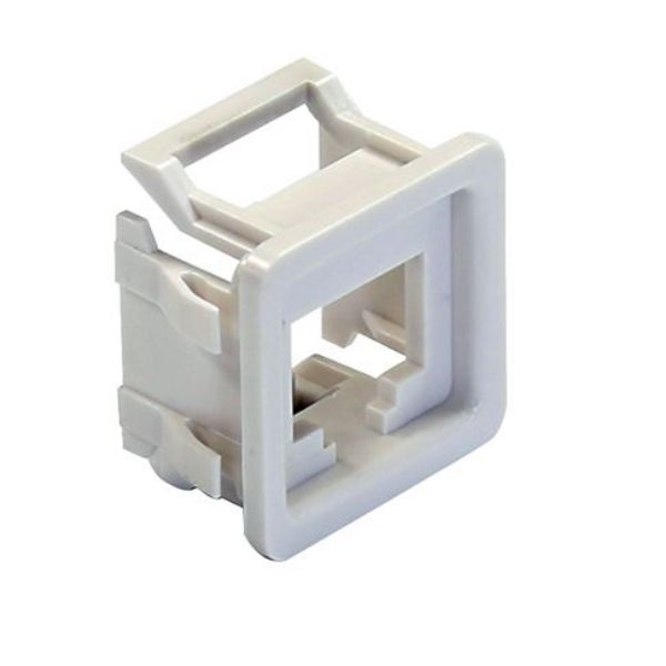 Picture of RJ45 Keystone to PDL600 Series Compatible Modular Clip 10 pack. Colour White