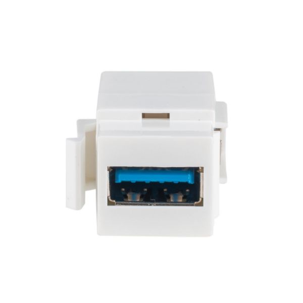 Picture of USB 3.0 Keystone Jack USB-A Female to Right Angled USB-A Female Connector
