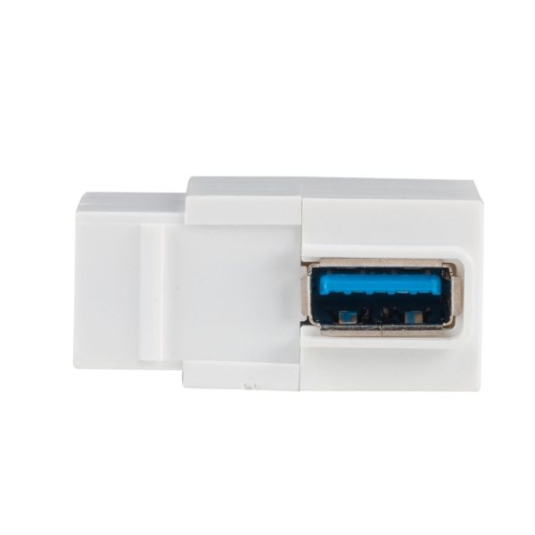 Picture of USB 3.0 Keystone Jack USB-A Female to Right Angled USB-A Female Connector