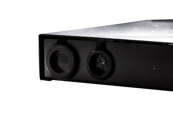 Picture of 19'' 1U Fibre Patch Panel 3 Slot Metal Sliding Drawer Black Supplied w/ 2x 24 Port