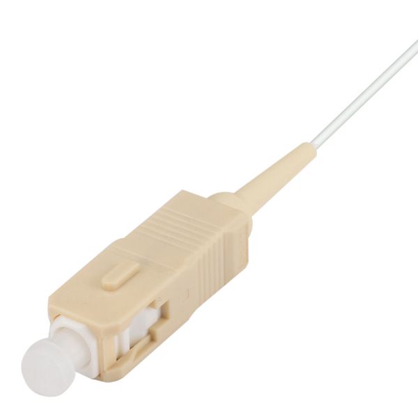 Picture of 2M SC Pigtail OM1 1x Piece White 625/900um MM Fibre Tight Buffer LSZH Jacket